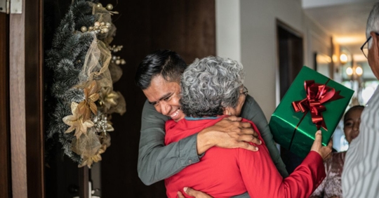 Mexican family at Christmas